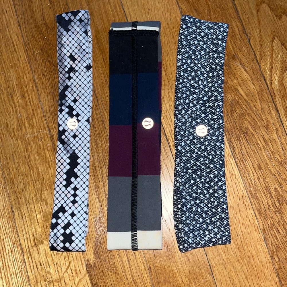 Four lululemon headbands